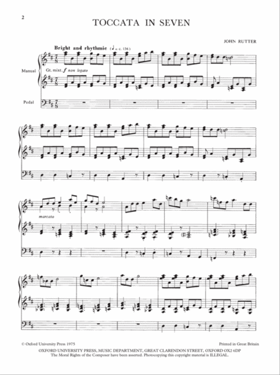 Toccata in Seven Organ Solo scores gallery preview page 2