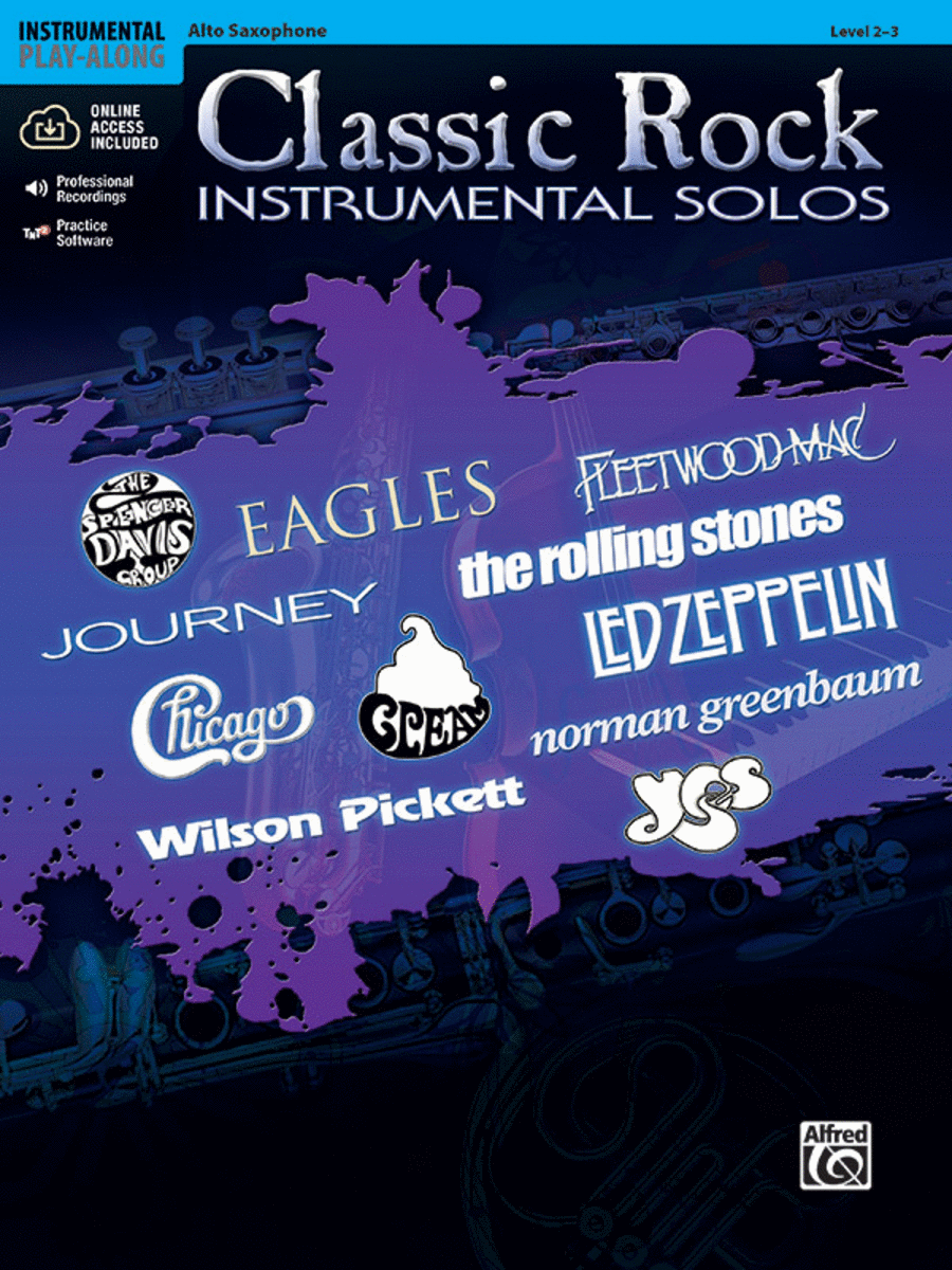 Classic Rock Instrumental Solos Alto Saxophone scores gallery preview page 1