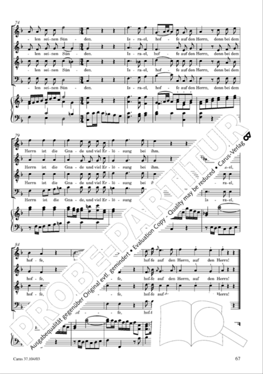 Ein Lammlein geht und tragt die Schuld 4-Part scores gallery preview page 68