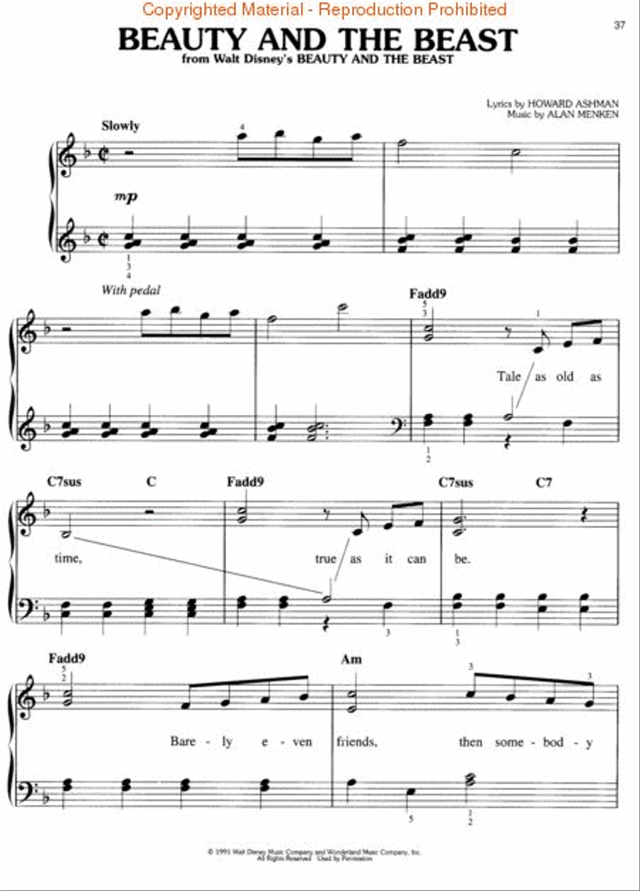 Disney! Easy Piano scores gallery preview page 3