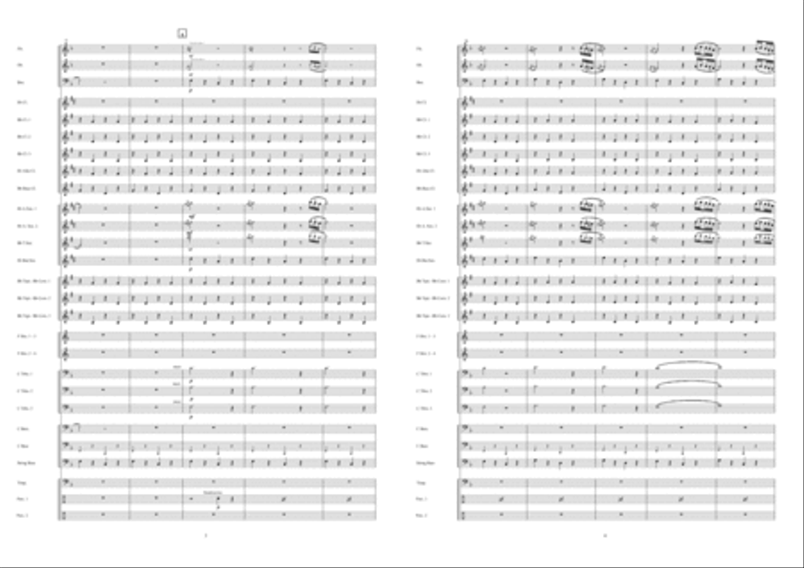 Zorba The Greek Concert Band scores gallery preview page 3