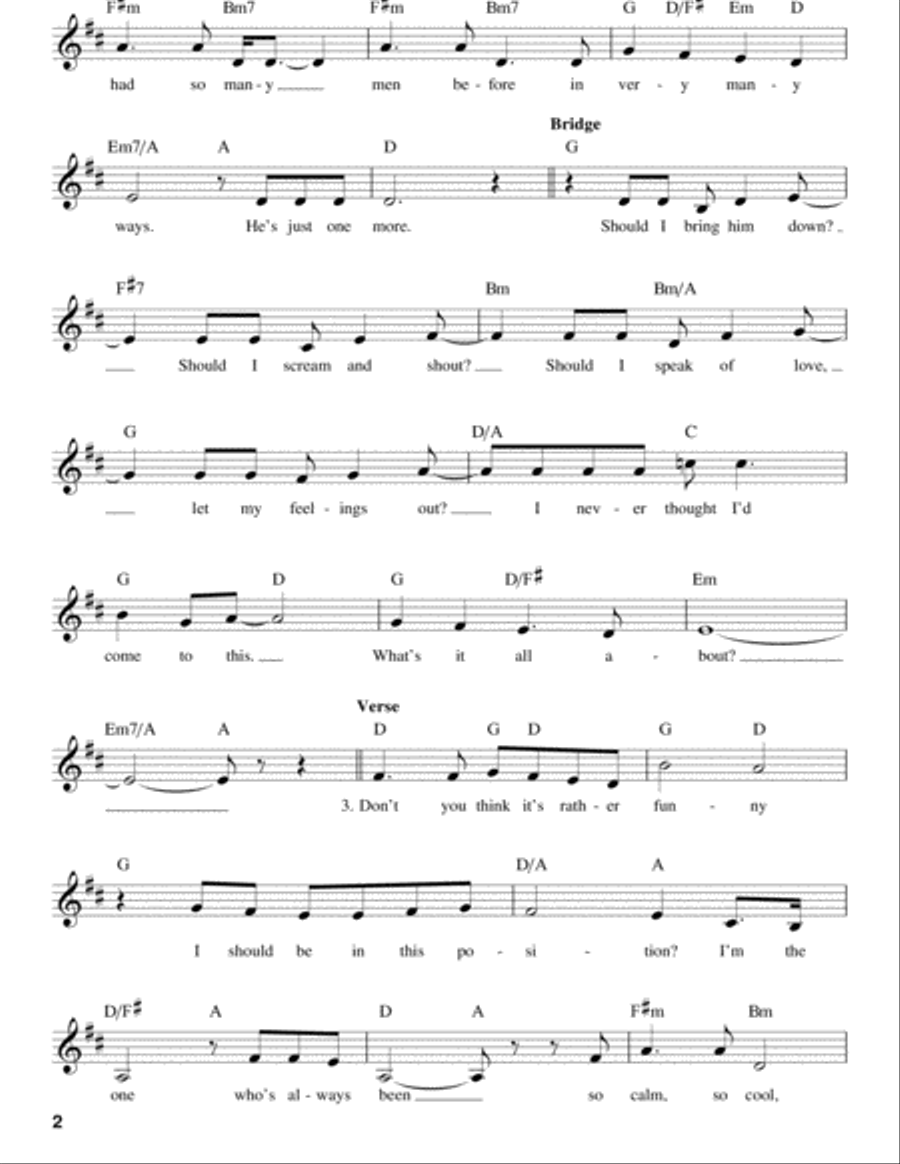 I Don't Know How To Love Him Voice scores gallery preview page 2