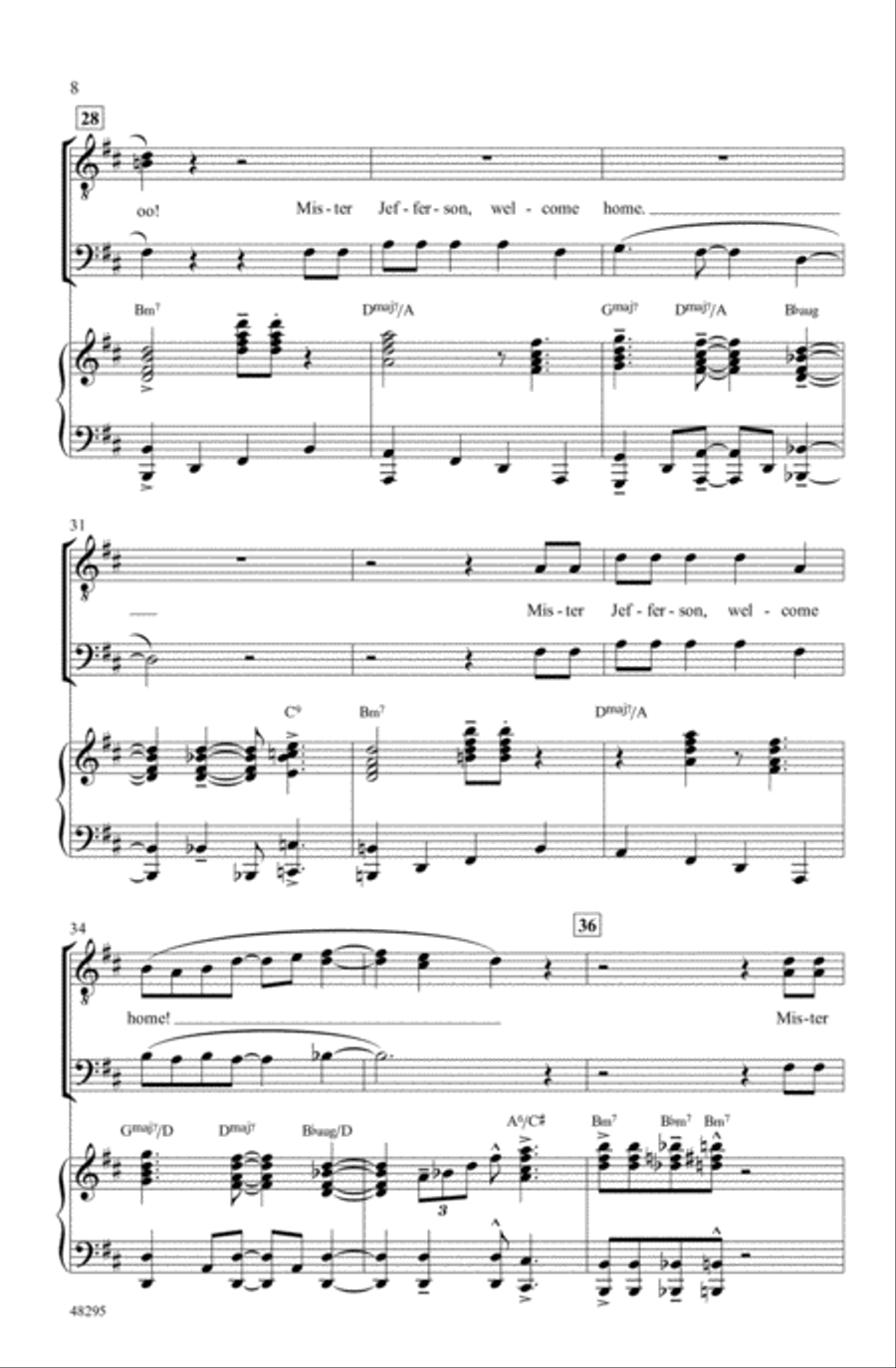 Hamilton Men Choir scores gallery preview page 6