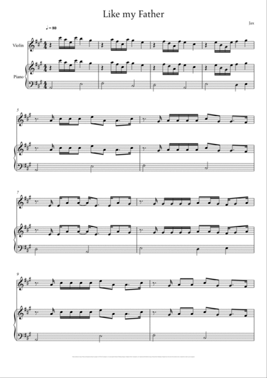 Like My Father Like My Father String Duet scores gallery preview page 2