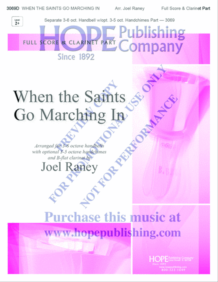 When the Saints Go Marching In Clarinet scores gallery preview page 2