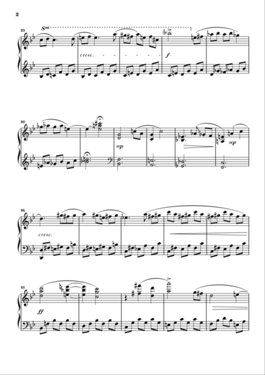 Nebbia sui ciliegi in fiore Piano Solo scores gallery preview page 2