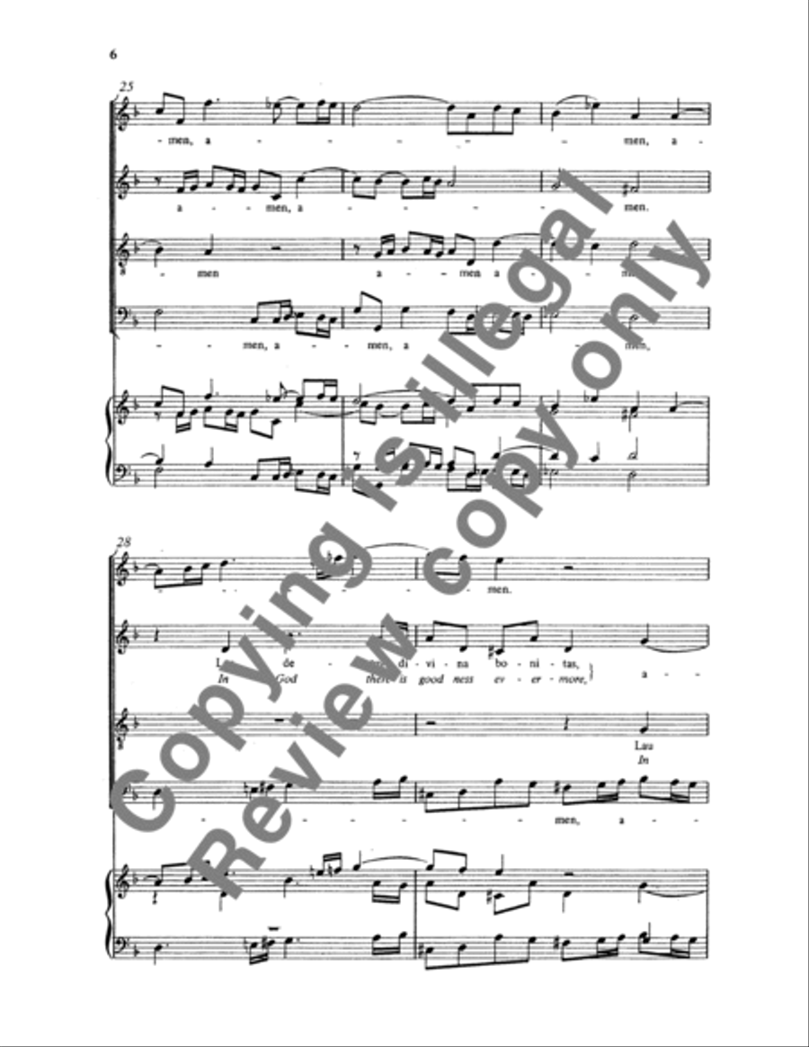 Sanctum Domini Dei nomen est (Lord God, we praise thy holy name) 4-Part scores gallery preview page 12