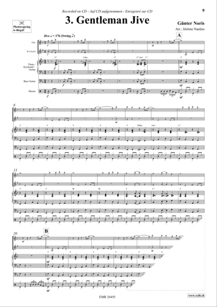 Let's Dance Volume 1 Let's Dance Volume 1 Woodwind Ensemble scores gallery preview page 5