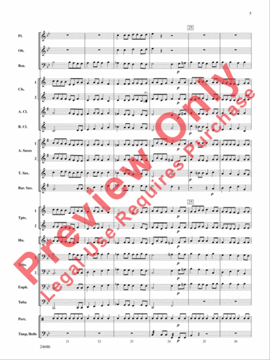Air and Variations Concert Band scores gallery preview page 6