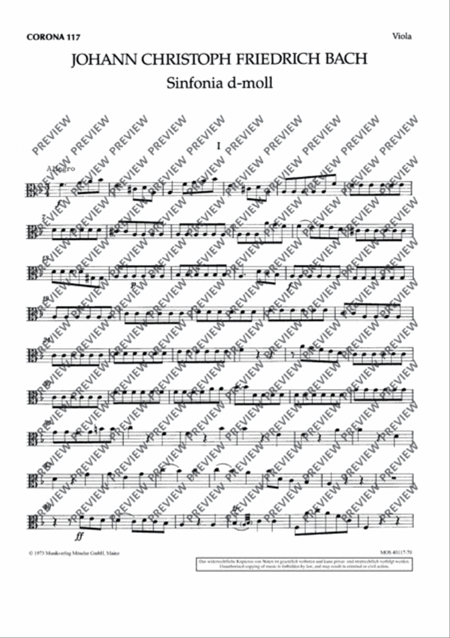 Symphony D minor Chamber Orchestra scores gallery preview page 11