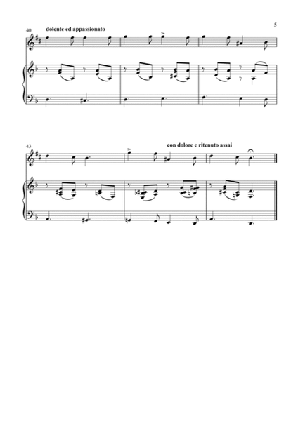 Alessandro Scarlatti - O cessate di piagarmi (Piano and Alto Sax) image number null