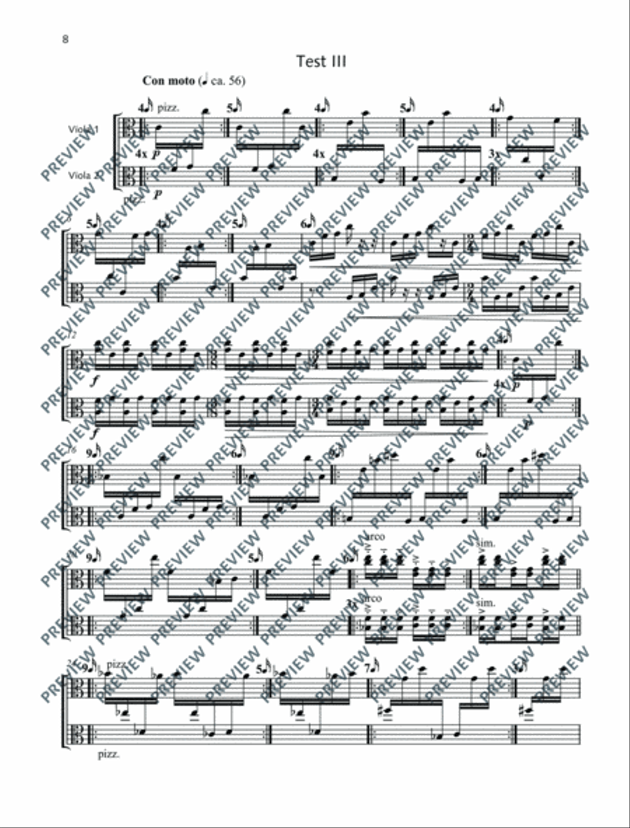 Four Turing Tests Viola scores gallery preview page 9