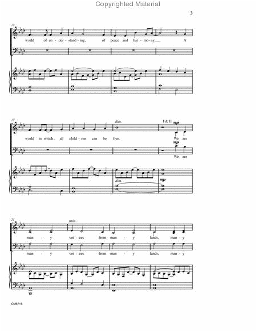Children of the New Dawn 4-Part scores gallery preview page 3