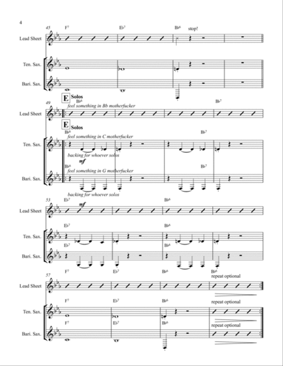 Bright And Early Bright And Early Jazz Ensemble scores gallery preview page 4