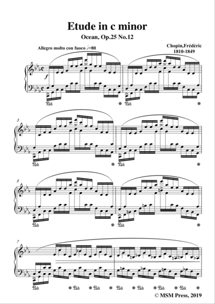 Chopin-Polonaise,in A flat Major,B.5,for Piano Piano Solo scores gallery preview page 3