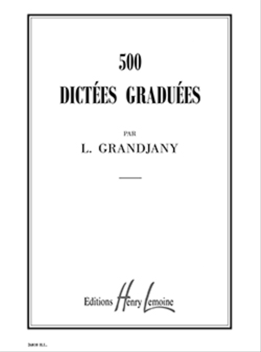 Dictees graduees (500) Score scores gallery preview page 1