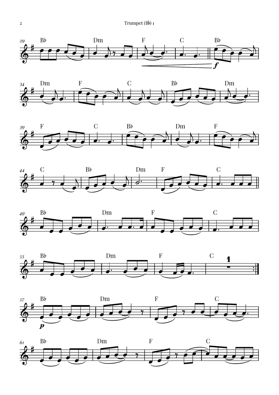 Dandelions Brass Quintet scores gallery preview page 6