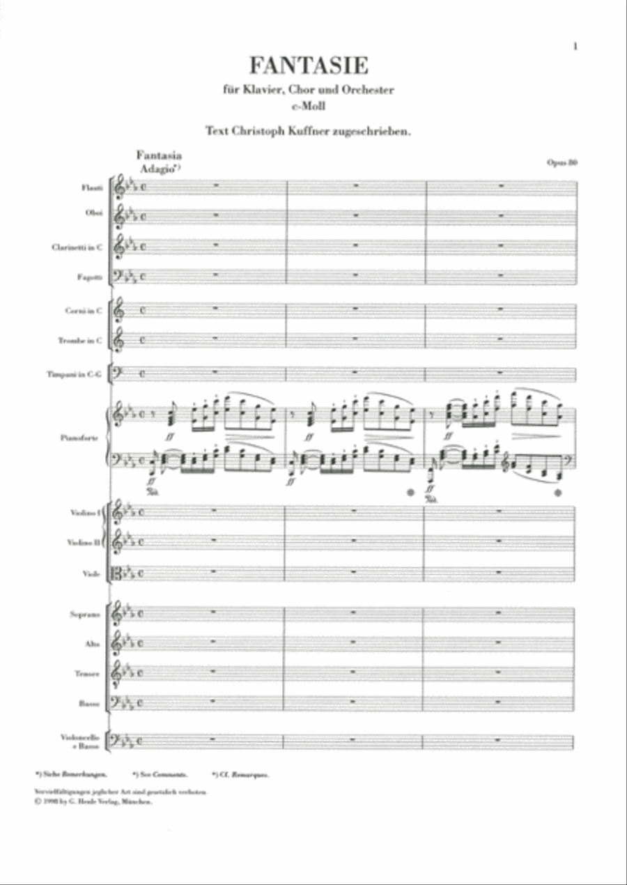 Works for Choir and Orchestra Op. 80, 112, 118, 121b, 122, WoO 95 Choir scores gallery preview page 2