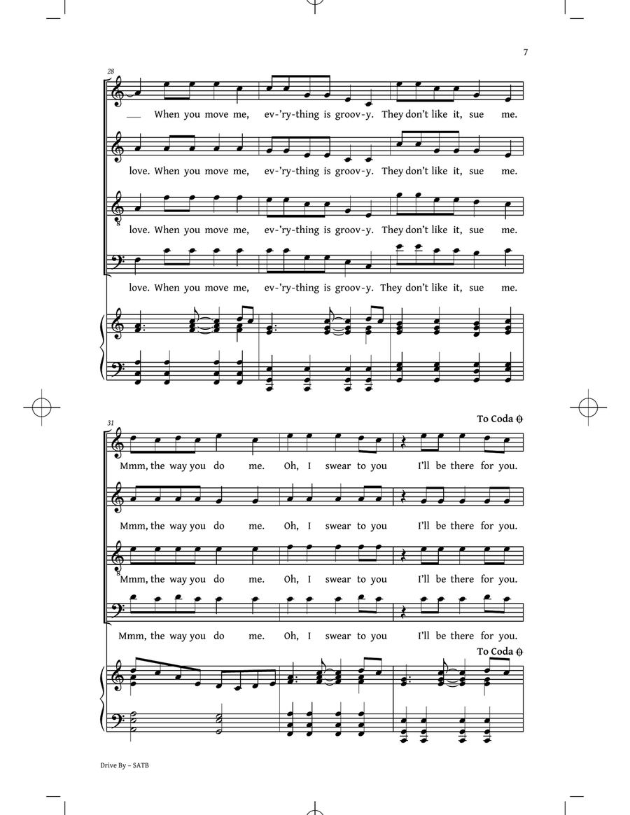 Drive By 4-Part scores gallery preview page 6