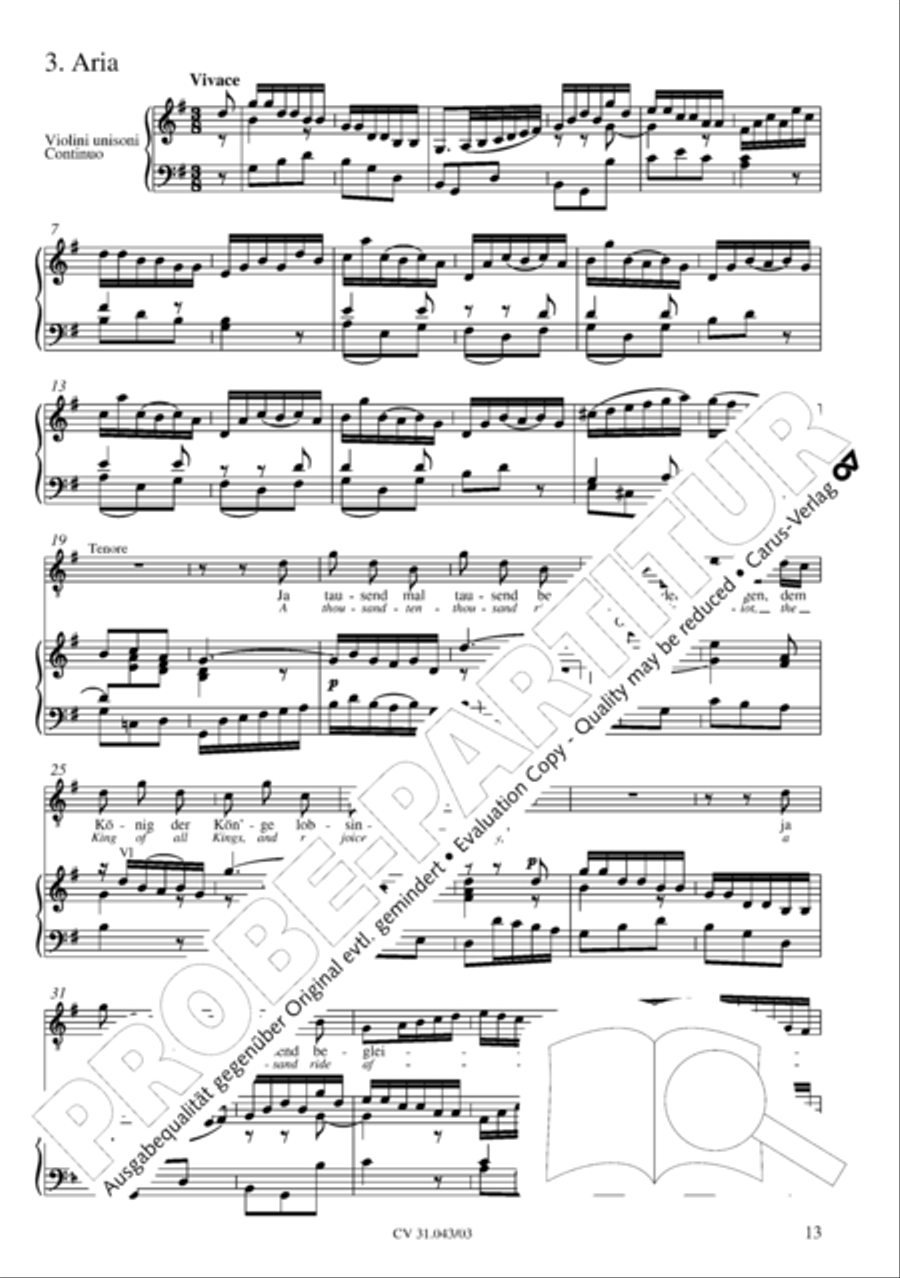 God goeth up with shouting (Gott fahret auf mit Jauchzen) 4-Part scores gallery preview page 14