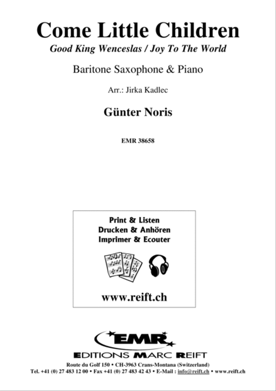 Come Little Children Come Little Children Baritone Saxophone scores gallery preview page 1