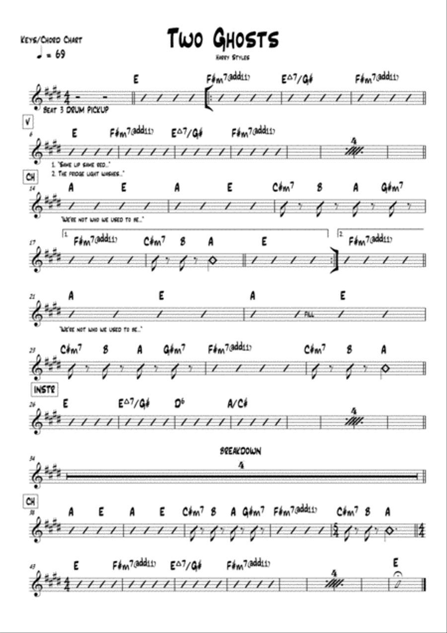 Two Ghosts Small Ensemble scores gallery preview page 1
