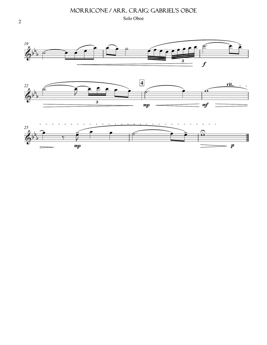 Gabriel's Oboe Woodwind Quintet scores gallery preview page 5