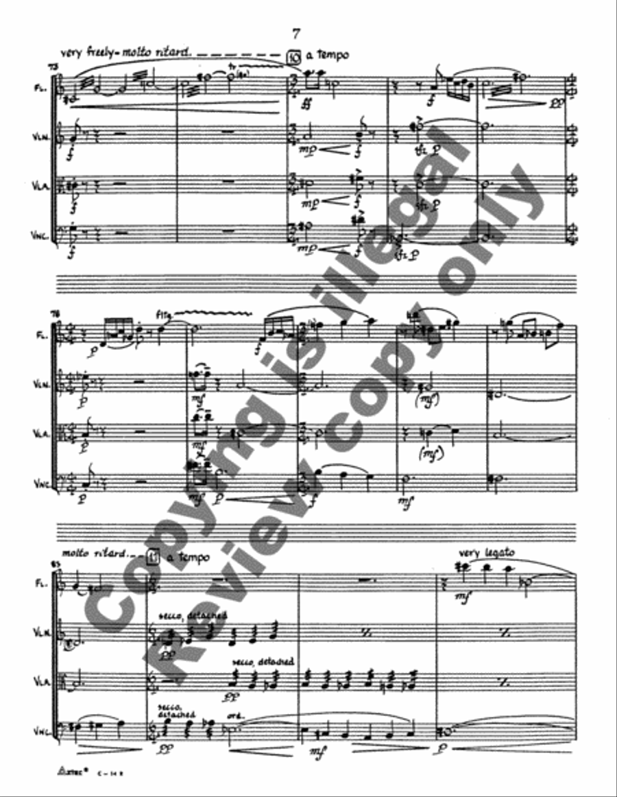 Celebration Flute Quartet scores gallery preview page 6