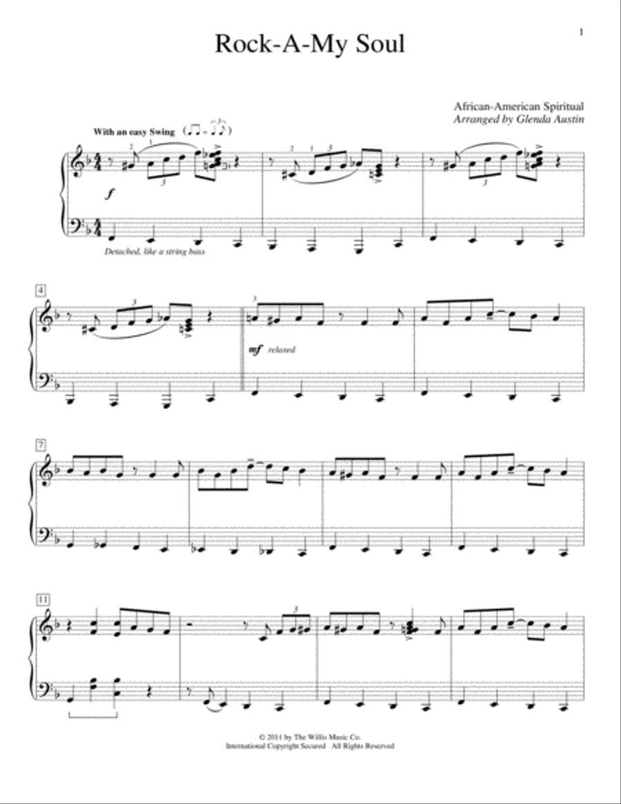 Rock A My Soul Rock A My Soul Piano Method scores gallery preview page 1
