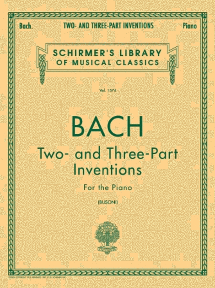 Two- and Three-Part Inventions Piano Method scores gallery preview page 1