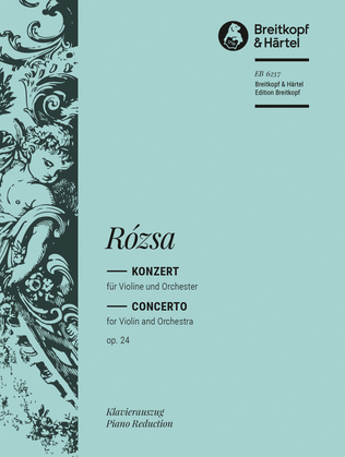 Book cover for Violin Concerto Op. 24