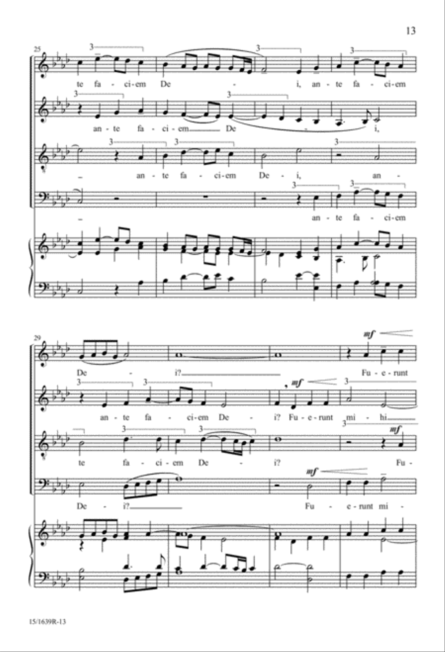 Motet Psalm 42 4-Part scores gallery preview page 14