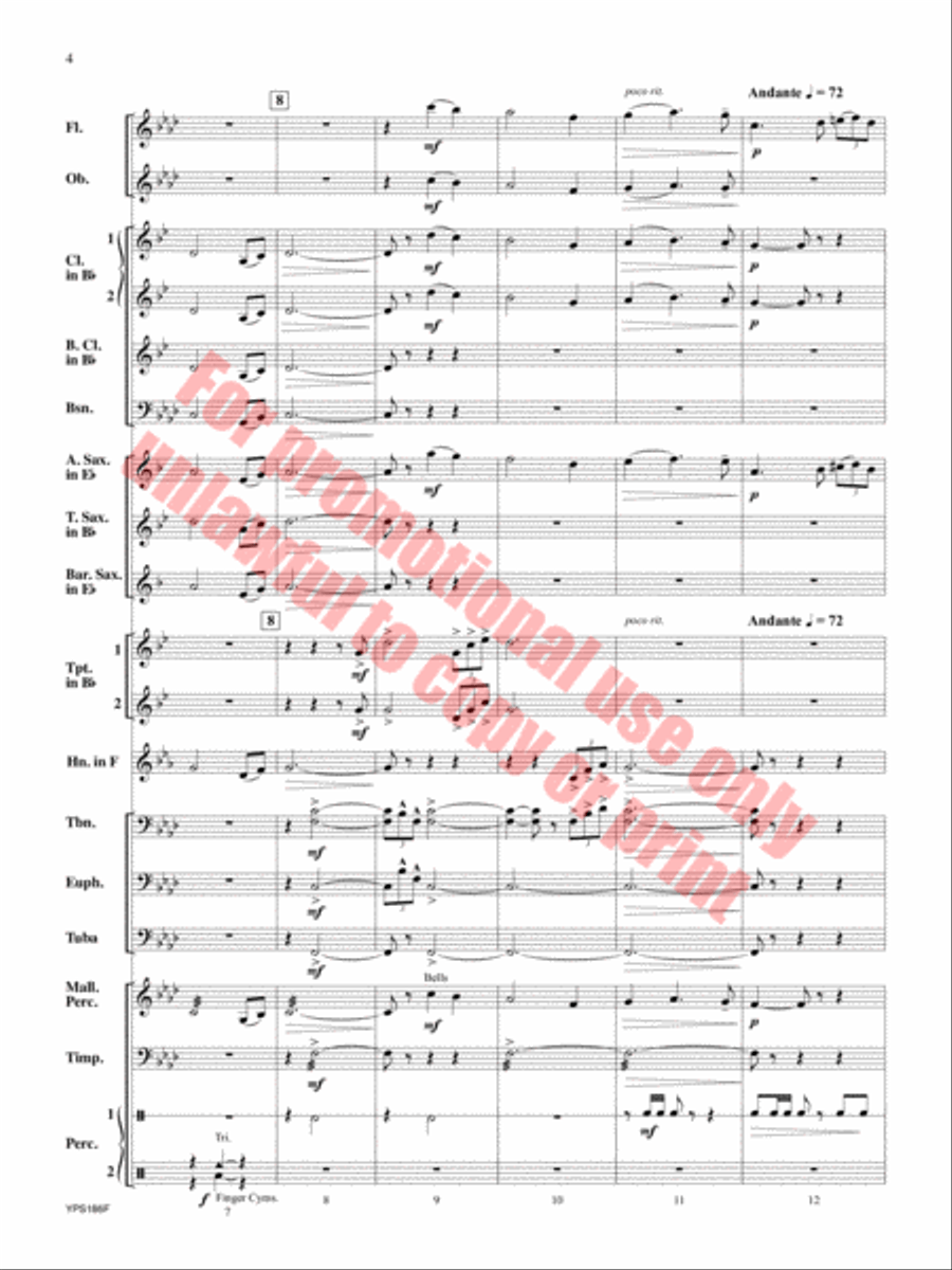 Renaissance Canzona Concert Band scores gallery preview page 5