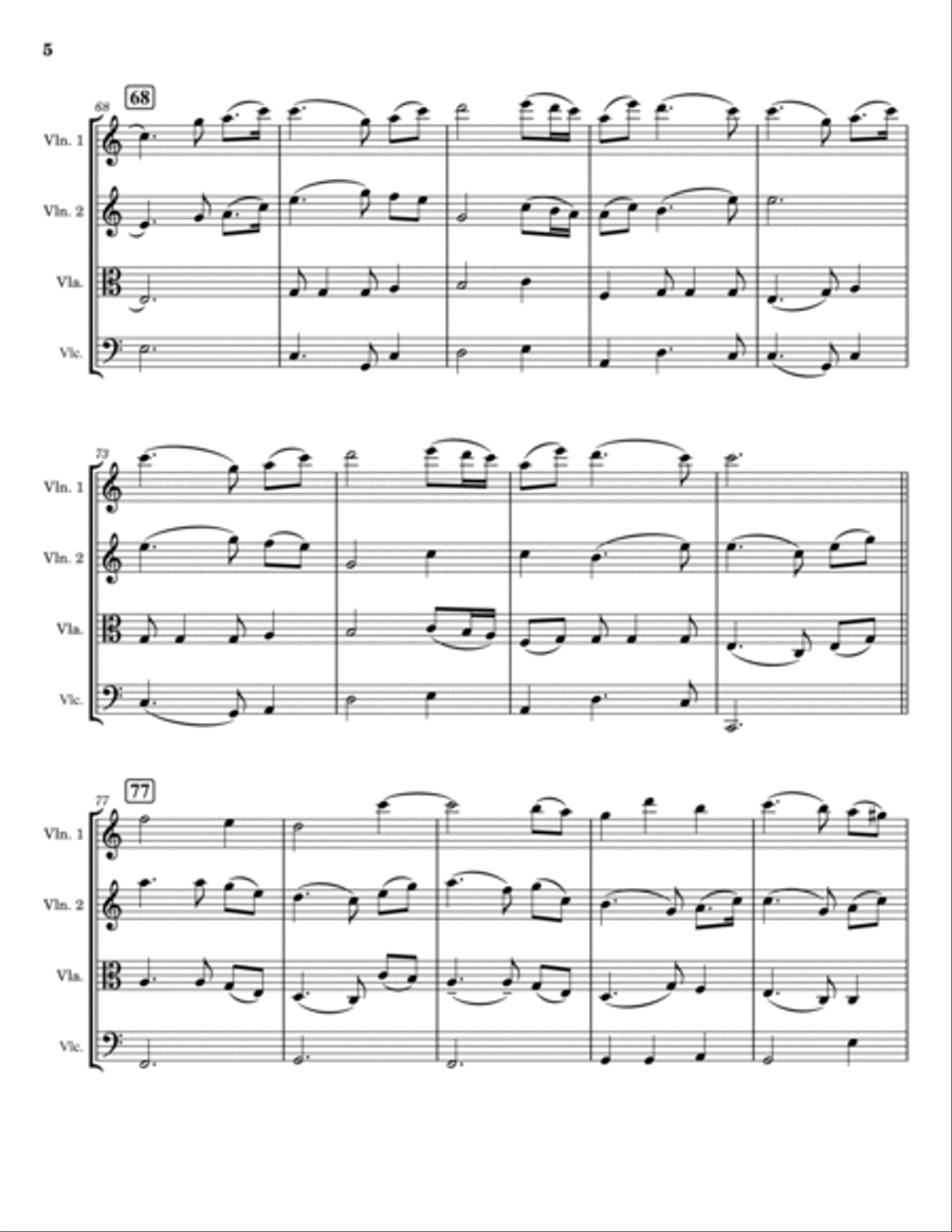 In Christ Alone String Quartet scores gallery preview page 5