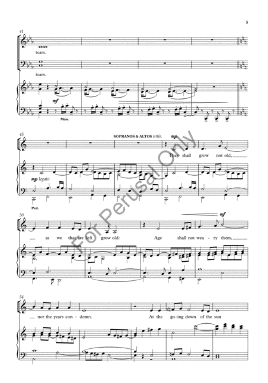 For Remembrance 4-Part scores gallery preview page 5