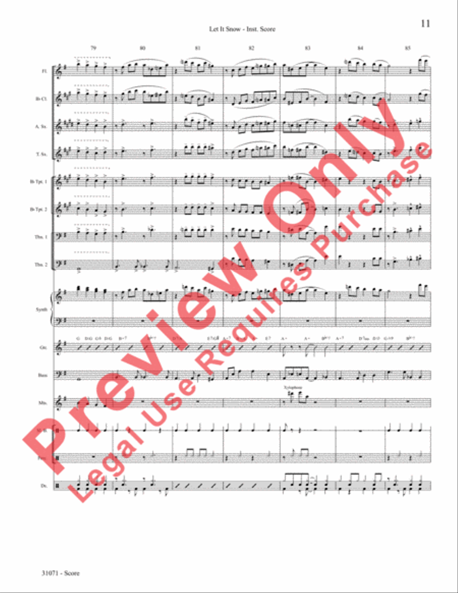 Let It Snow! Let It Snow! Let It Snow! Choir scores gallery preview page 12