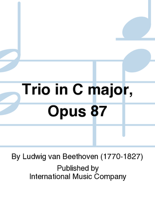 Book cover for Trio In C Major, Opus 87