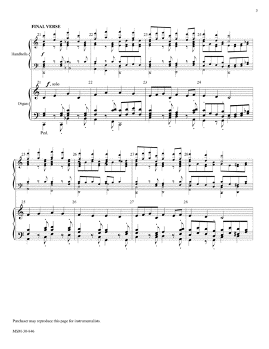 Easter Hymn Choir scores gallery preview page 3