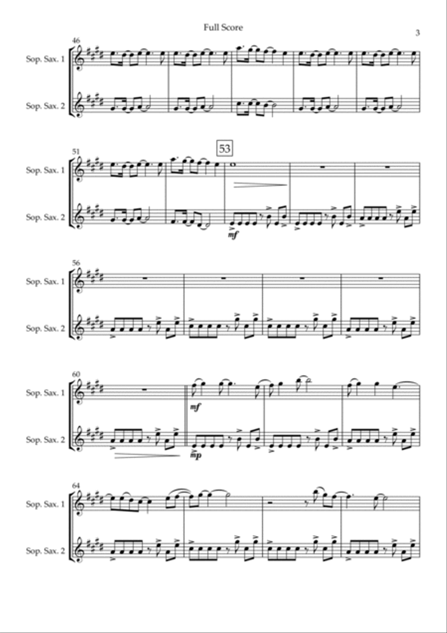 Without You Without You Woodwind Duet scores gallery preview page 3
