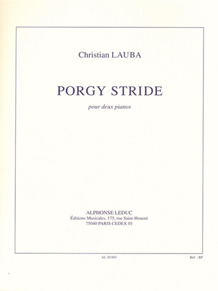 Porgy Stride (6'25'') Pour 2 Pianos