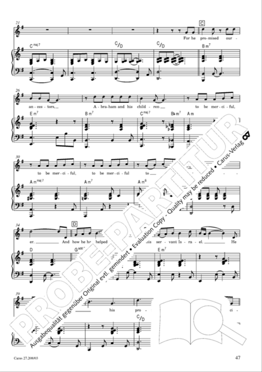 Magnificat 4-Part scores gallery preview page 48