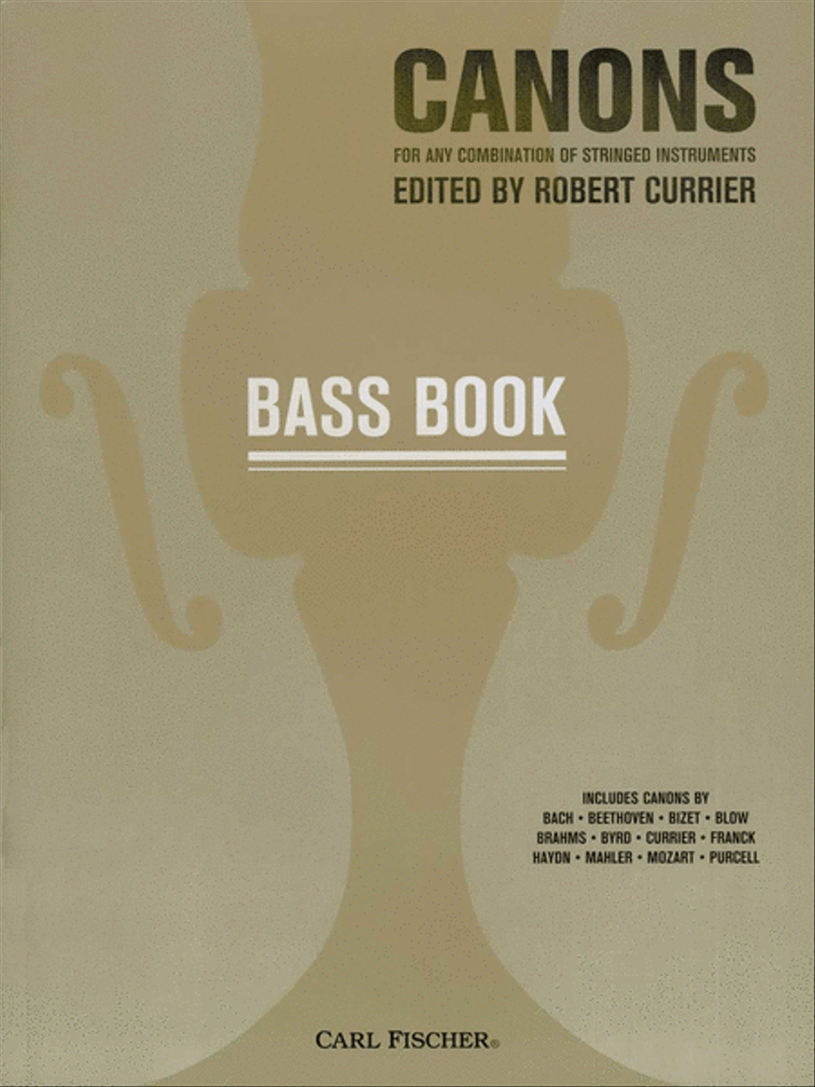 Canons For Any Combination of Stringed Instruments Double Bass scores gallery preview page 1