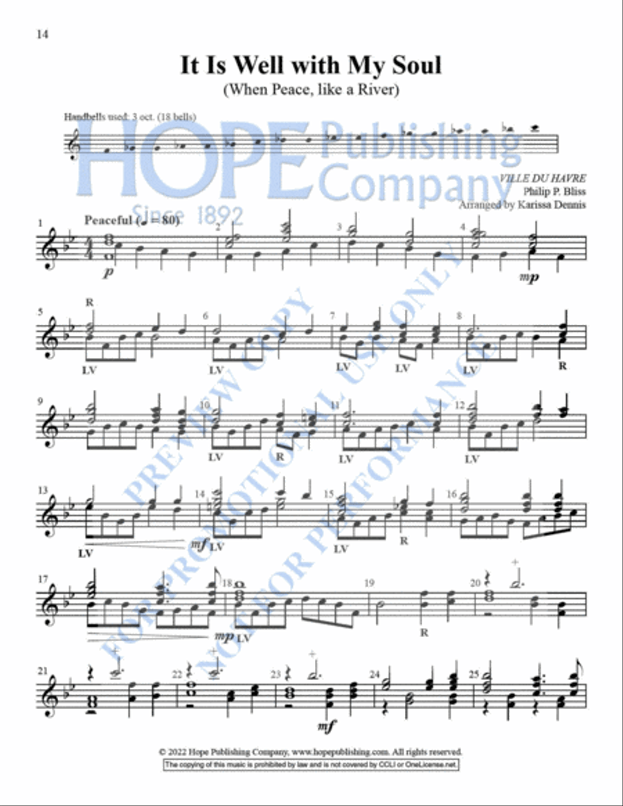 Ring With 6 Year-Round, Vol. 3 Handbell Choir scores gallery preview page 15