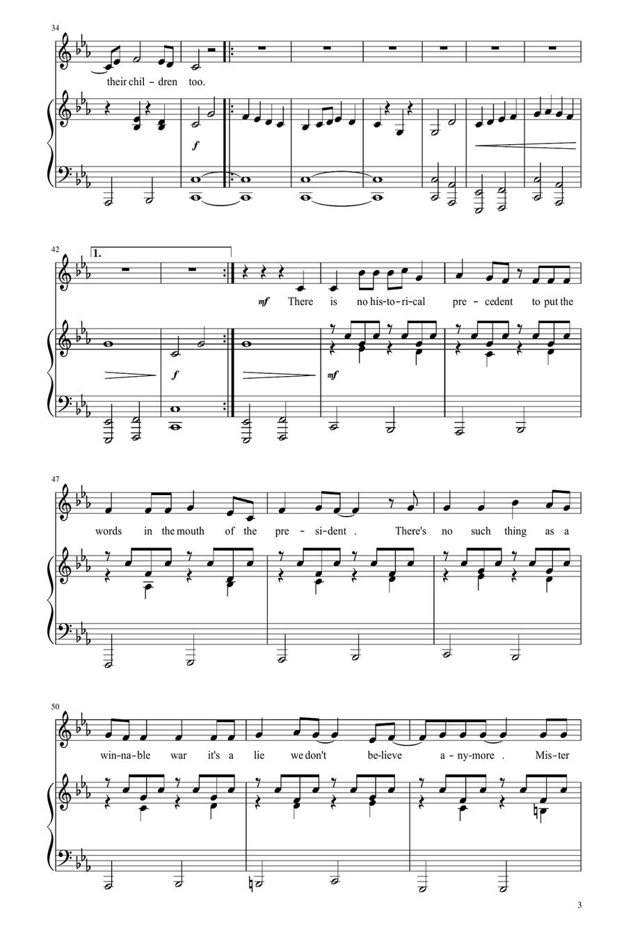 Russians Piano, Vocal scores gallery preview page 3