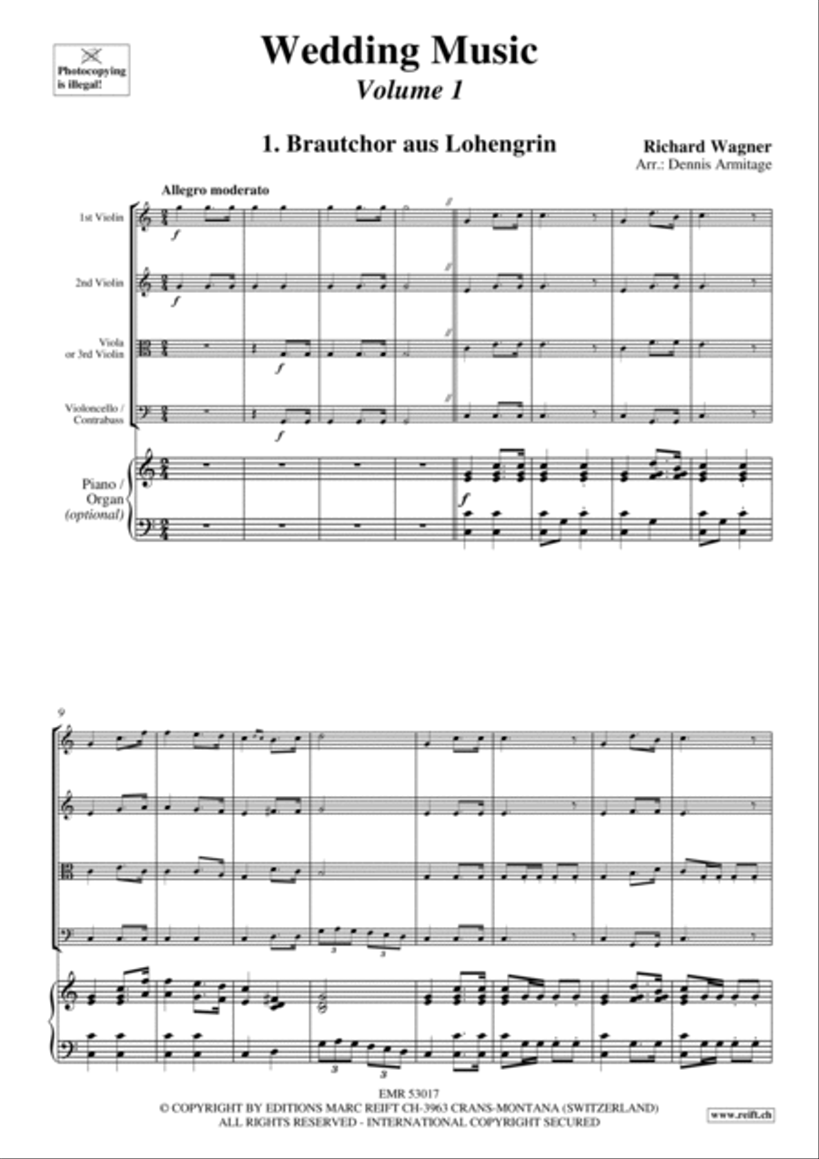 Wedding Music Volume 1 String Quartet scores gallery preview page 2