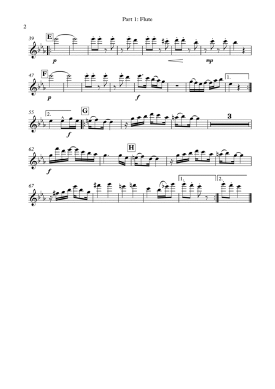 Sycamore Rag (flute, oboe, clarinet trio) Clarinet Trio scores gallery preview page 5