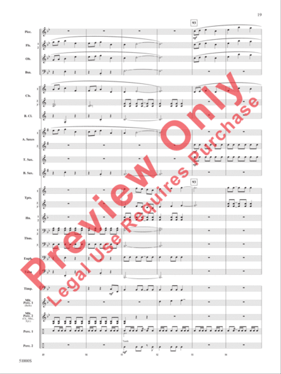 Eternal Flame Eternal Flame Concert Band scores gallery preview page 20