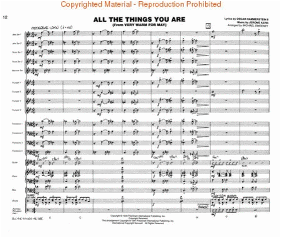 Easy Jazz Favorites – Conductor Jazz Ensemble scores gallery preview page 3