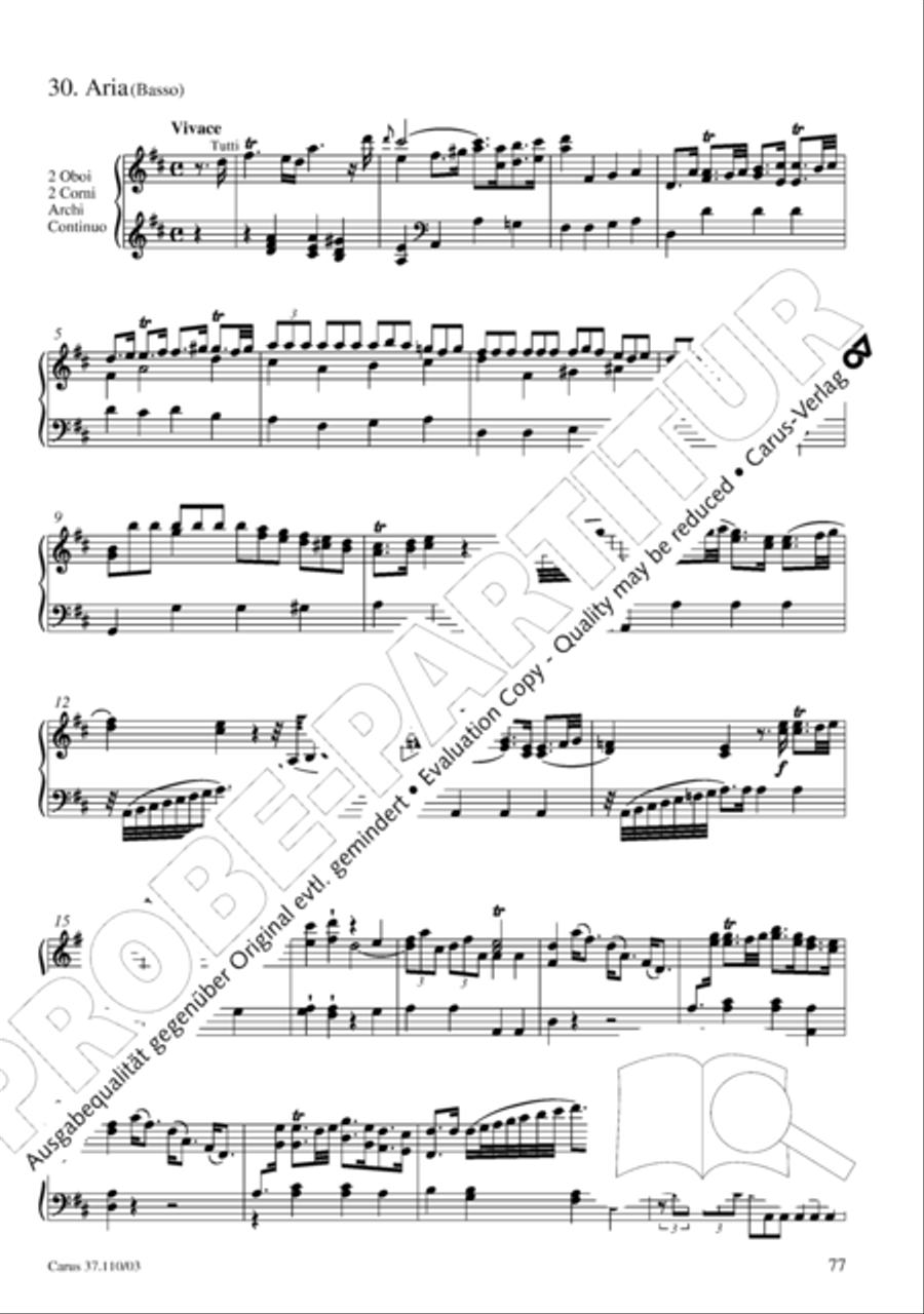 Markuspassion. Werkausgabe Reihe 1, Bd. 7 (Homilius) 4-Part scores gallery preview page 84