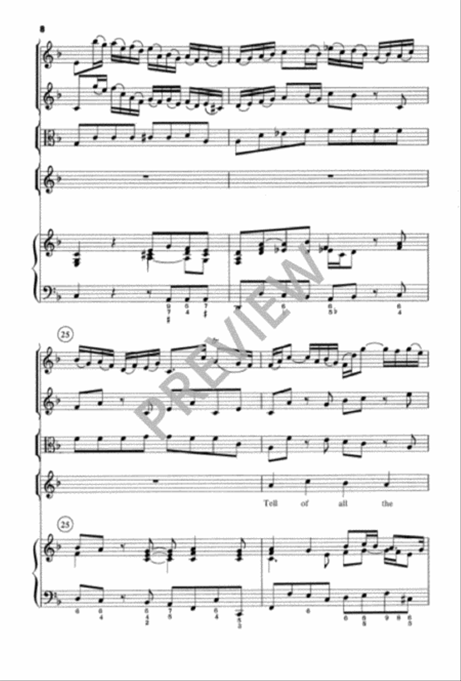 Comfort, Comfort, O My People 4-Part scores gallery preview page 9